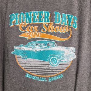 Pioneer Days Car Show 2021 Snowflake AZ T  Shirt Short Sleeve Mens SIZE XL Gray